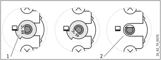 Limiting the temperature selection