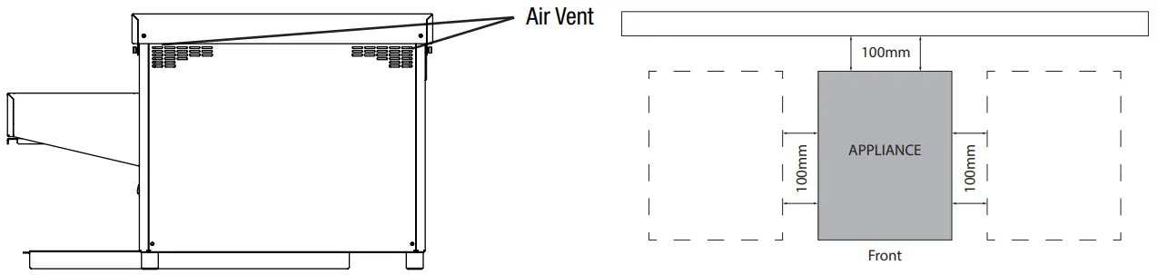 woodson W.CVT.BUN.25 Bun Conveyor Toaster Oven - fig 3