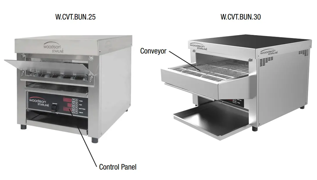 woodson W.CVT.BUN.25 Bun Conveyor Toaster Oven - fig 4