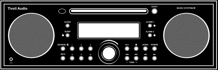 Tivoli Audio Music System BT Digital FM AM CD HiFi System