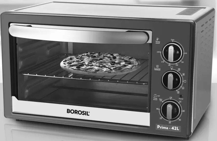 BOROSIL Prima 42L Oven Toaster Griller