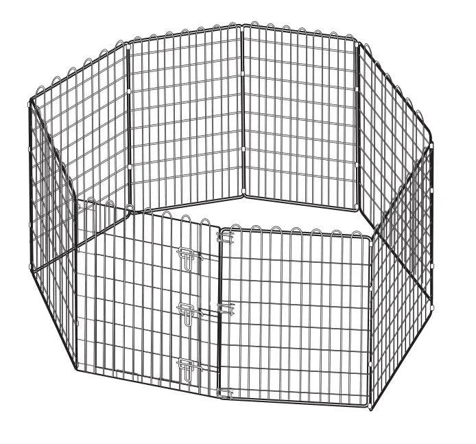 Amazon-Basics-Foldable-Metal-Pet-Exercise-and-Playpen-with-Door-PRODUCT