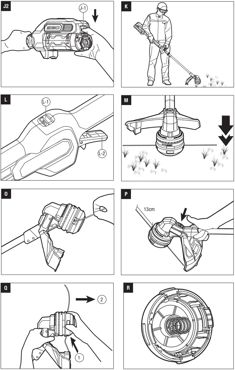 EGO ST1400E ST 56 Volt Lithium Ion Cordless Line Trimmer - Fig 2