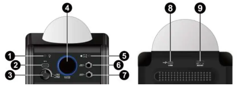 VONYX SBS55B Karaoke Sp.2 Micro BT LED-FIG-1