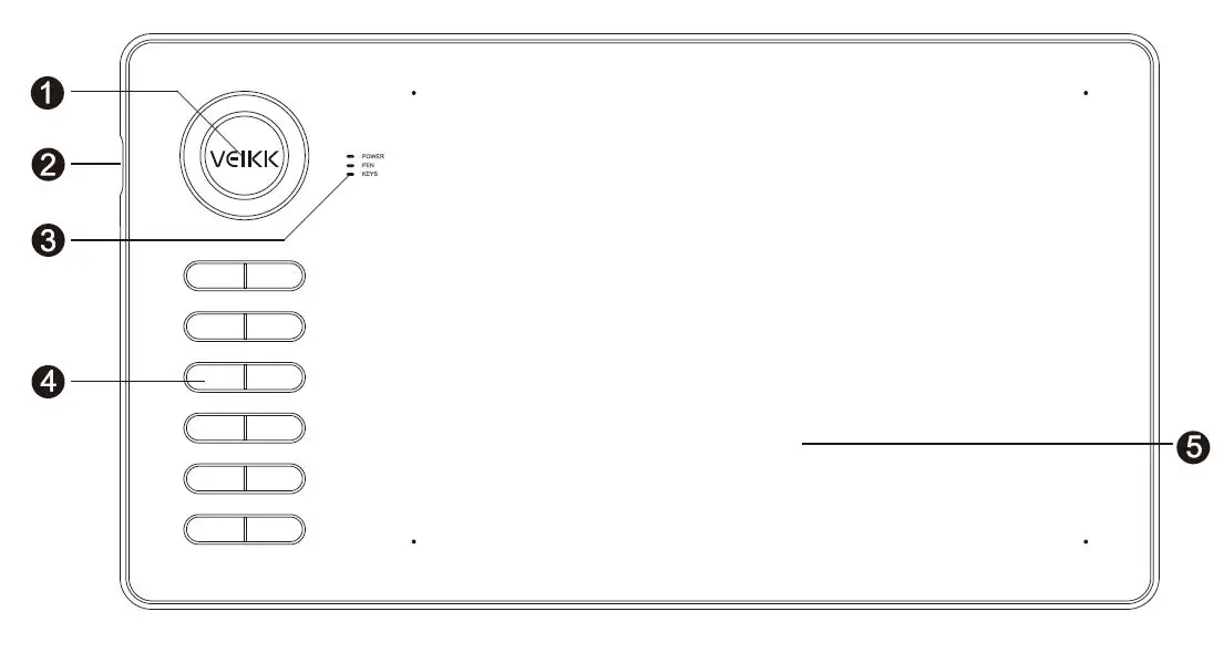 VEIKK-A15-Graphic-Pen-Tablet-FIG-1