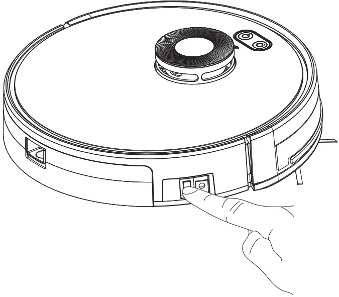 Shenzhen 2020X580S6 ROBOTIC VACUUM CLEANER - Switch on the robot