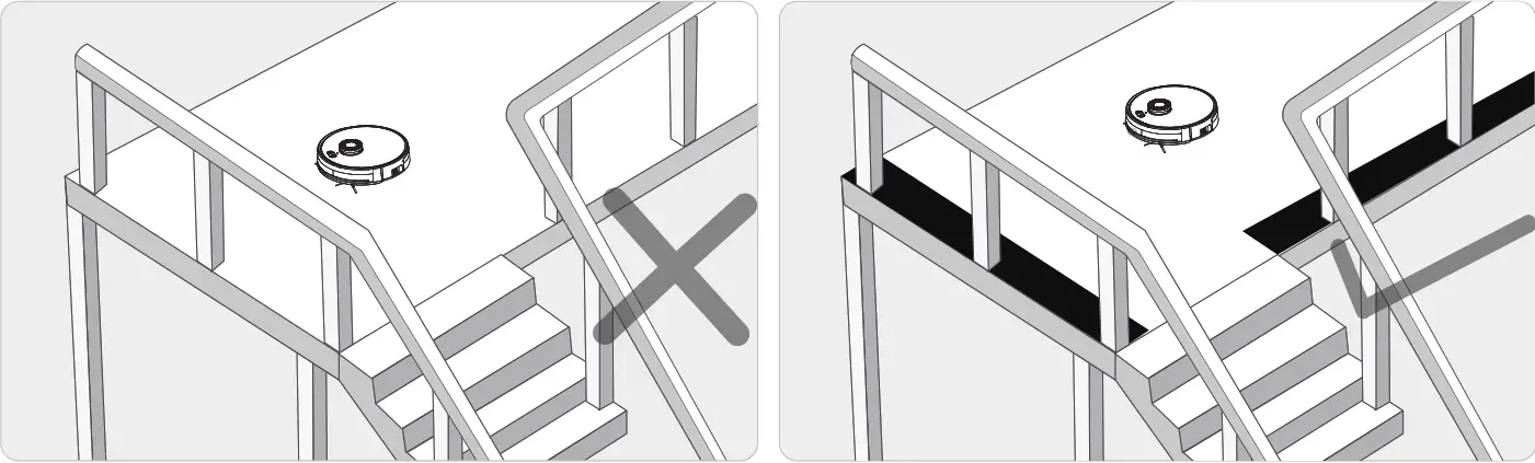 Shenzhen 2020X580S6 ROBOTIC VACUUM CLEANER - stairway