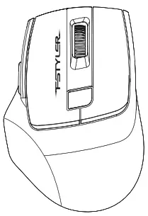 A4TECH FB35C FASTLER Dual Mode Rechargeable Silent Click Wireless Mouse - Fig