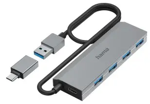 hama 00200138 4 Ports USB Hub