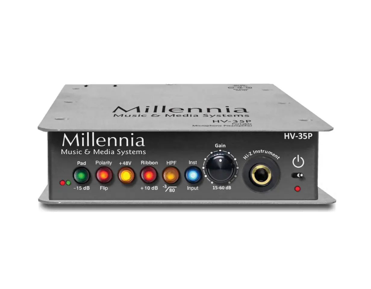 Millennia Hv-35p Portable Microphone And Instrument Preamplifier User Guide