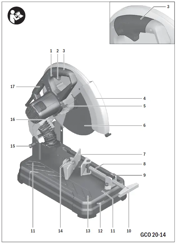 BOSCH-GCO-20-14-Professional-Heavy-Duty-Metal-Cut-Off-Grinder-Saw-fig1