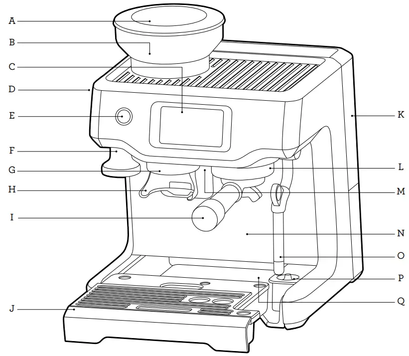 Breville BES880 Barista Touch Brushed Stainless Steel - Fig