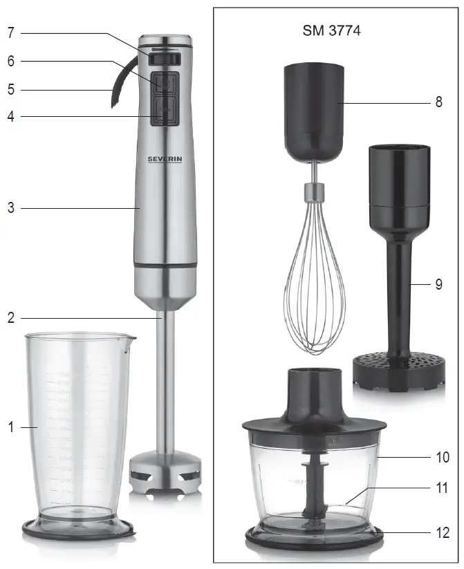SEVERIN-SM-3773-Hand-Blender-fig-1