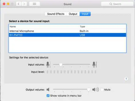 BOYA USB Microphone - Input