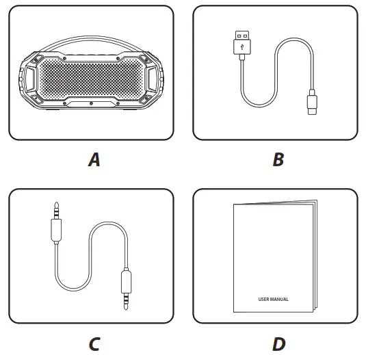 PYLE PMNGSP1BK Portable Wireless BT Streaming Speaker - WIRELESS BT SPEAKER AND ACCESSORIES