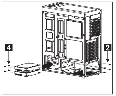 AeroCool Shard G BK v2 RGB Glass Case PC - fig 7