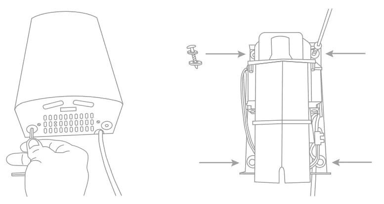 hyco CURVEW 0.9kW Automatic Hand Dryer - Installation