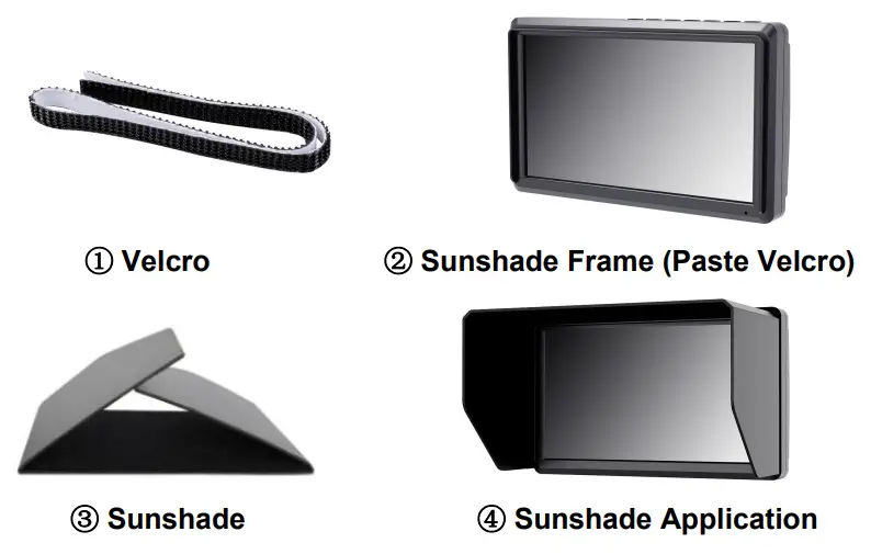 F0eelWorld FW568 55 Inch Super Lightweight Field Monitor Stabilizer Gimbal - Sunshade