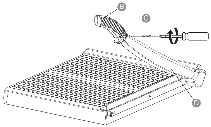 amazonbasics Paper Trimmer - Assembly - Step 2