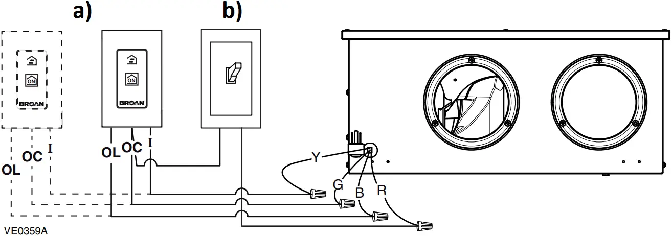 ERVS100S - Connecting the Controls 3
