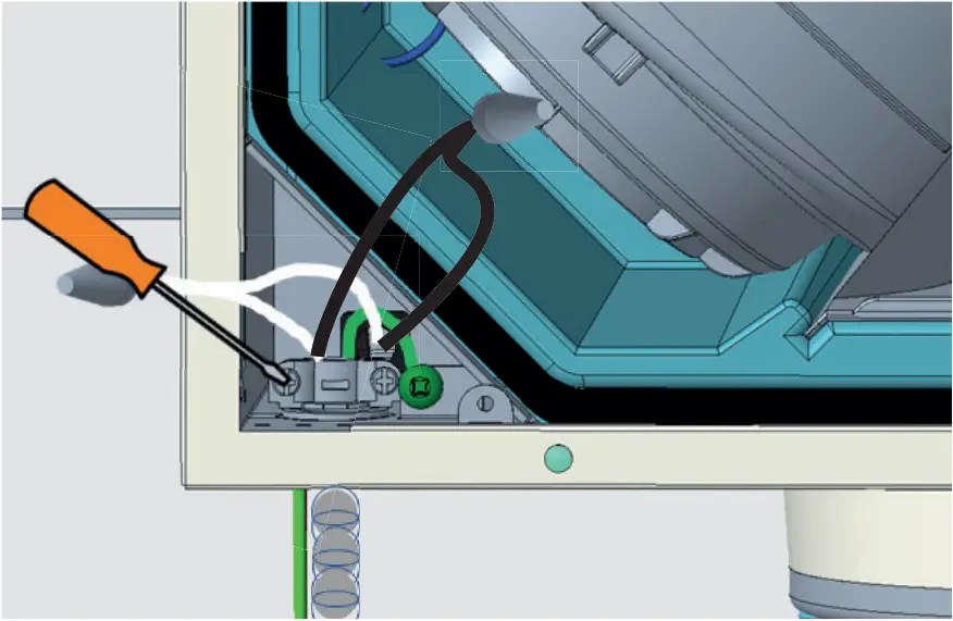 ERVS100S - Connecting the Hardwire Connection 3