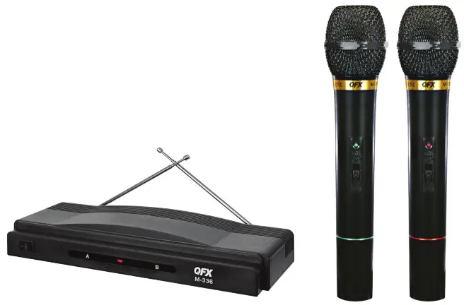 QFX M 336 Twin Pack Wireless Dynamic Professional Microphone - cover