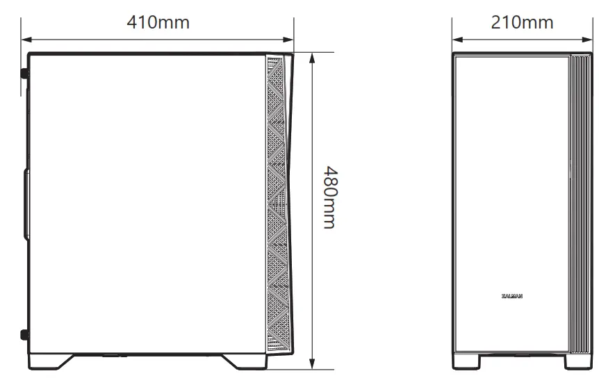 ZALMAN Z3 NEO ATX Mid Tower Computer Case - fig