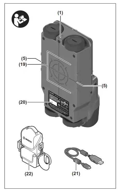 BOSCH D tect200C Wall Scanner Detector - fig 1