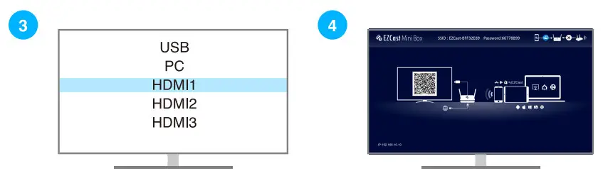 EZCast Mini Box Display Receiver- Connect