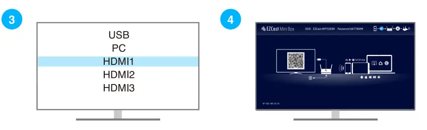EZCast Mini Box Display Receiver- Setup