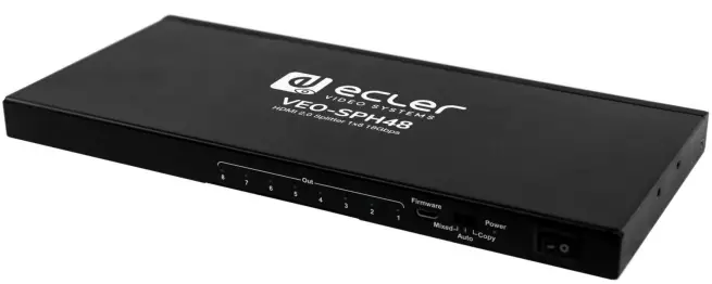 ecler SPH48 1x8 HDMI 2.0 Distribution Amplifier or Splitter-FIG1