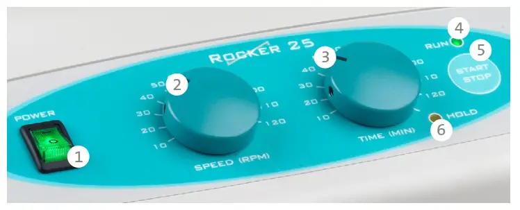 Labnet S2025 B 25 and 25XL ProBlot Rocker - Control Panel