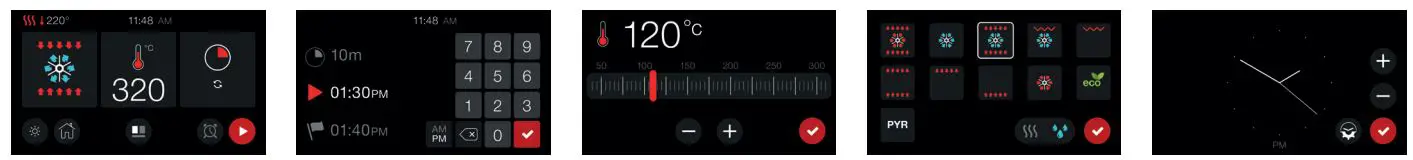 ILVE M09FDNE3 90CM MAJESTIC ELECTRIC OVEN Instructions - TFT CONTROL DISPLAY