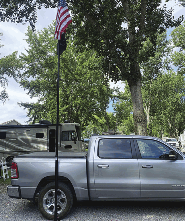 SERVICE FIRST Adventure Series 20 Inch Portable Telescoping Flagpole