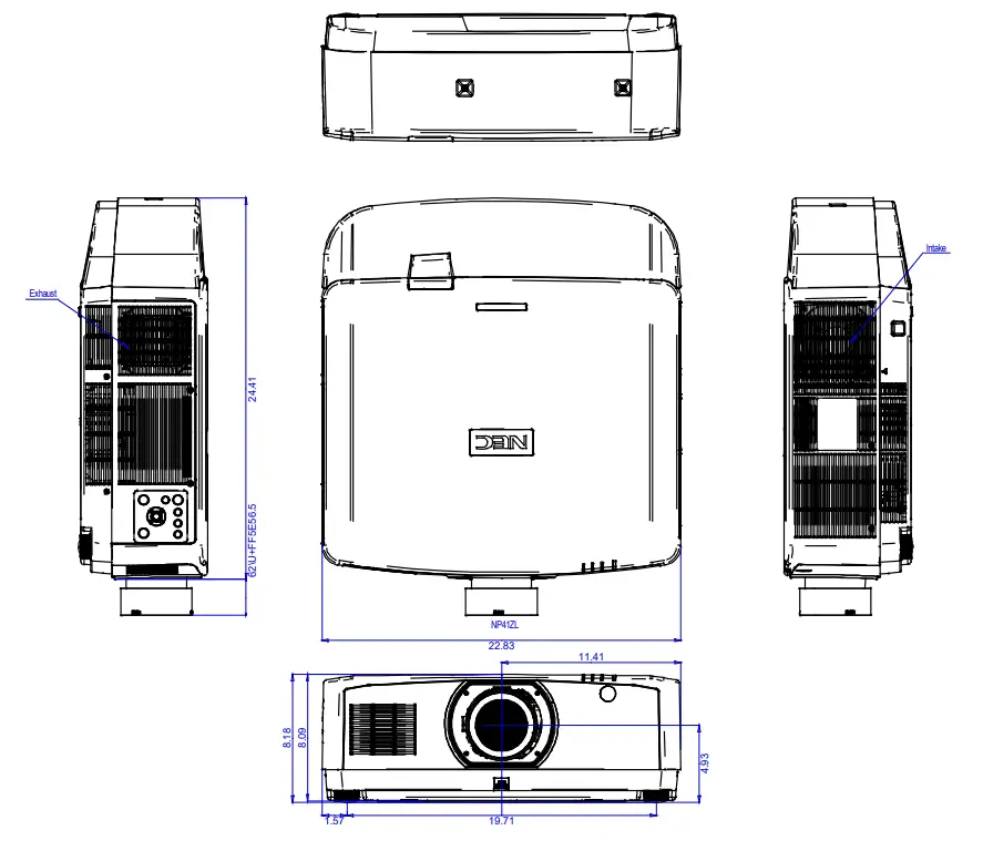 SHARP-PA703UL-Laser-Projector-fig8