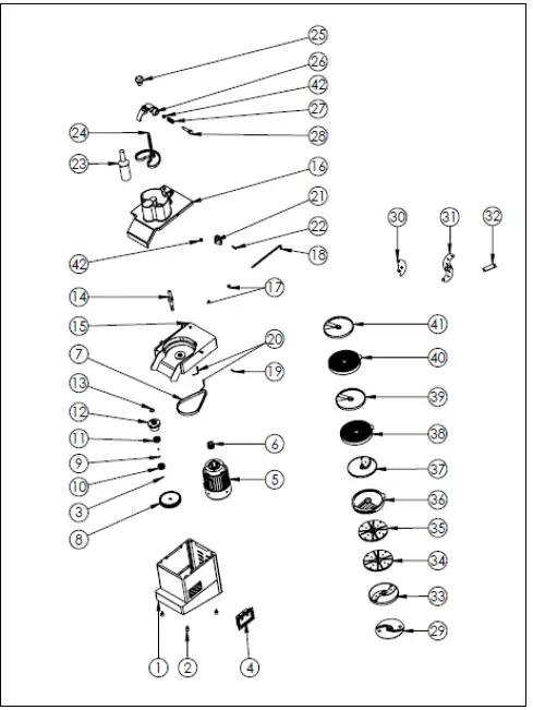 ggm-gastro-Vegetable-slicer-230-volt-FIG-2