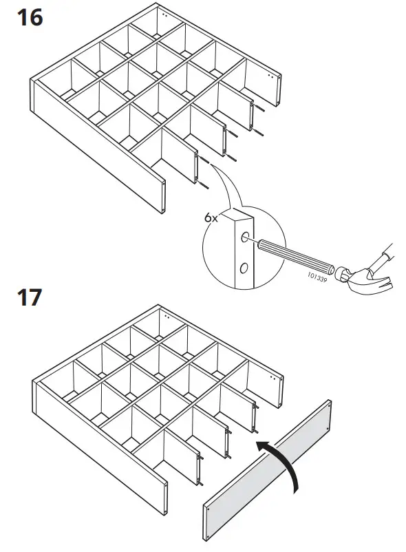 IKEA KALLAX Shelving Unit White 147×147 cm - 16