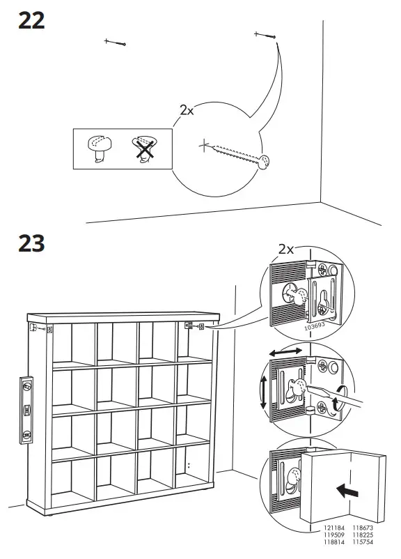 IKEA KALLAX Shelving Unit White 147×147 cm - 22