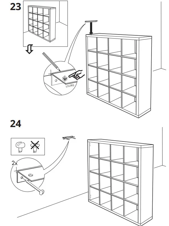 IKEA KALLAX Shelving Unit White 147×147 cm - 23