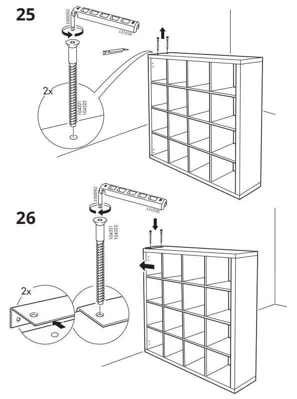 IKEA KALLAX Shelving Unit White 147×147 cm - 25