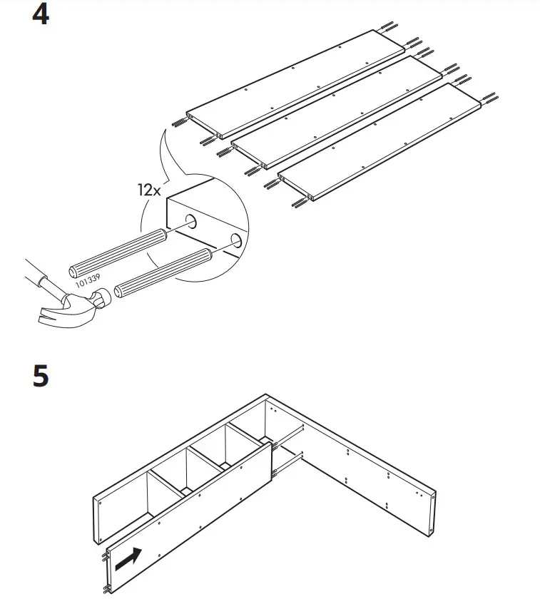 IKEA KALLAX Shelving Unit White 147×147 cm - 4