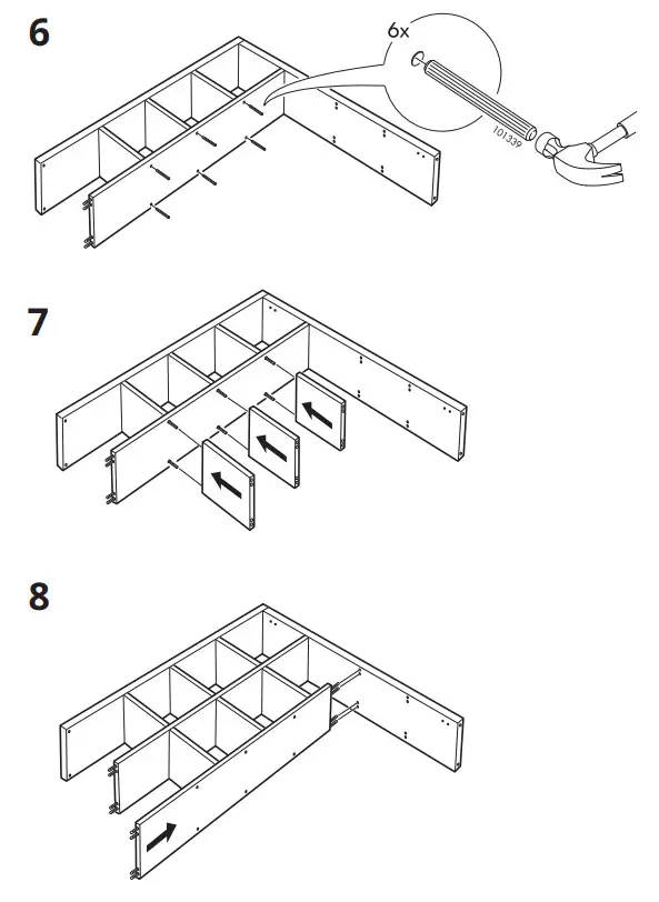IKEA KALLAX Shelving Unit White 147×147 cm - 6
