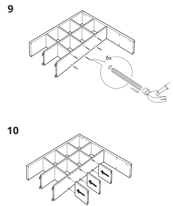 IKEA KALLAX Shelving Unit White 147×147 cm - 9