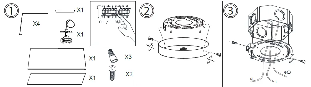 Dainolite-TRA-163FH-Grey-Incandescent-Flush-Mount-Light-01