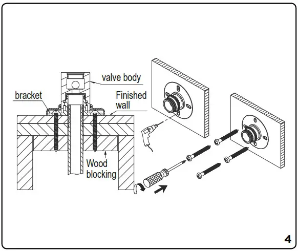 GERBER D205037 Wall Mount Pot Filler - Faucet Installation Procedures 5