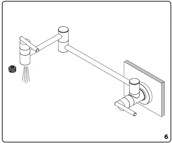 GERBER D205037 Wall Mount Pot Filler - Faucet Installation Procedures 7