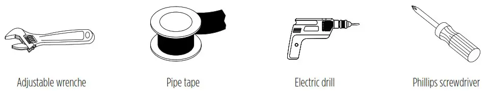 GERBER D205037 Wall Mount Pot Filler - Tools You Will Need