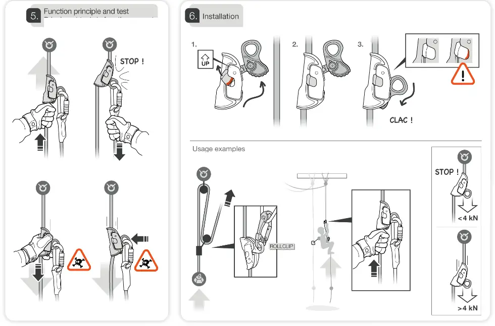 PETZL RESCUCENDER Openable Cam Loaded Rope Clamp - fig7