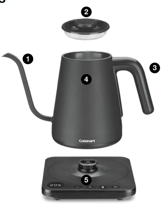 Cuisinart GK 1 Series Digital Gooseneck Kettle - fig 2