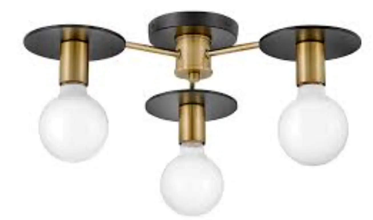 HINKLEY 83203LCB Bobbie Three Light Semi-Flush Mount